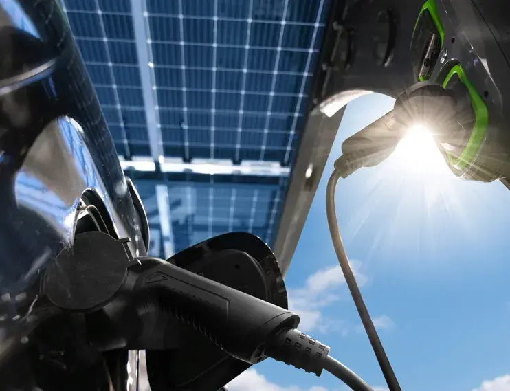 Electric vehicle charging using the EV chargers at a workplace environment,